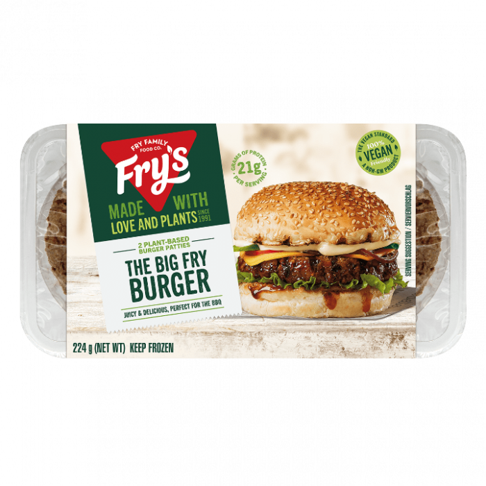 Vegan Beef Big Burger - Saucy & Delicious - Fry Family Food UK