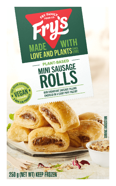 Fry's mini sausage rolls packaging