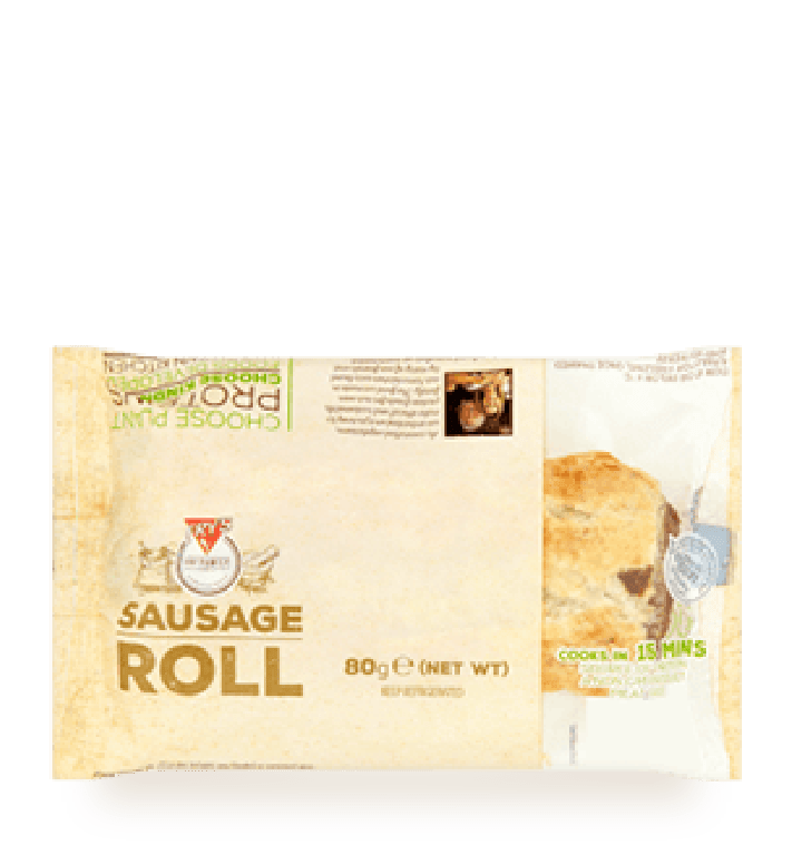 Fry's sausage roll pre-packed