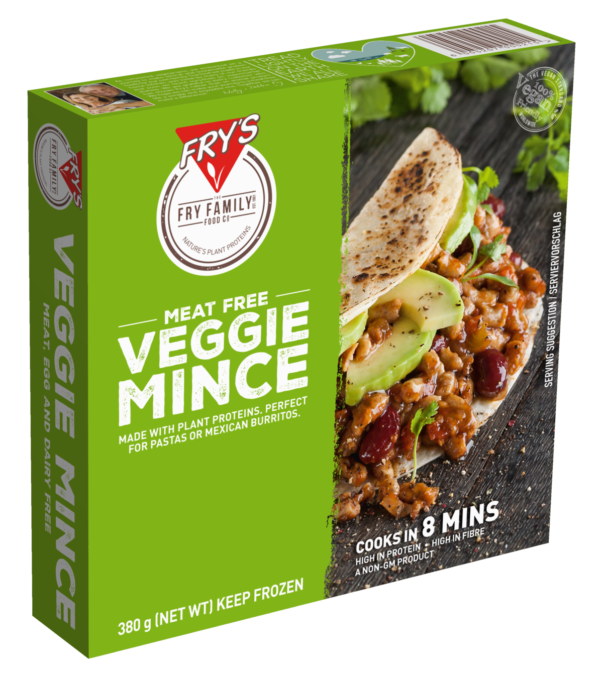 Meat free veggie mince 3D box