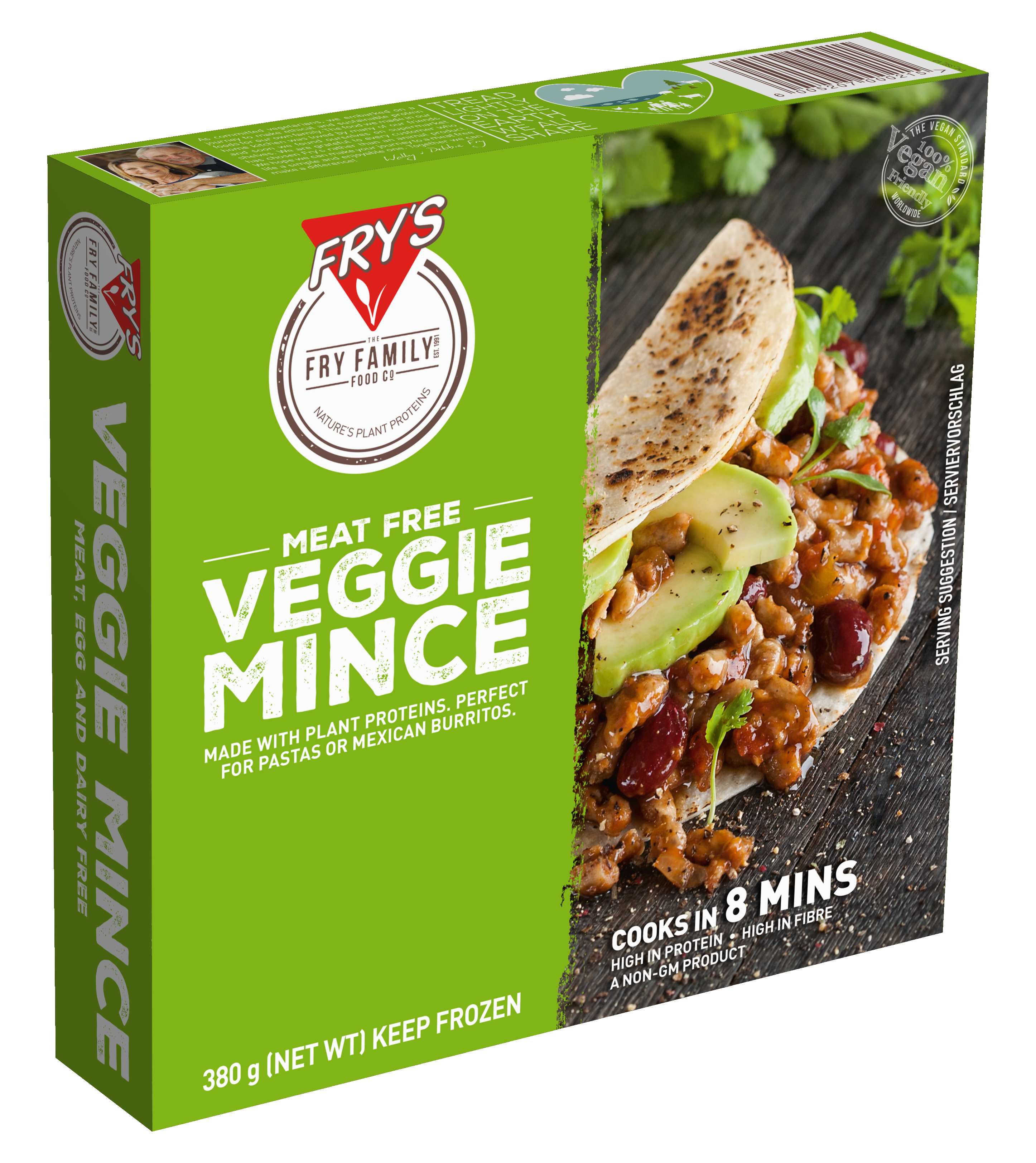 Meat free veggie mince 3D box