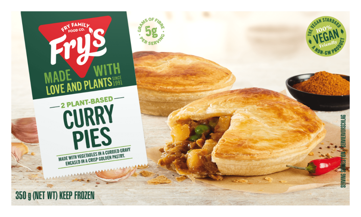 Fry's curry pies, plant-based