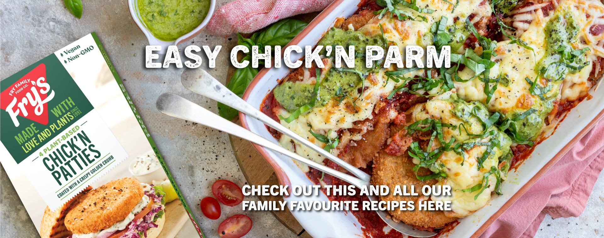 Chick'n parm: Fry Family Food