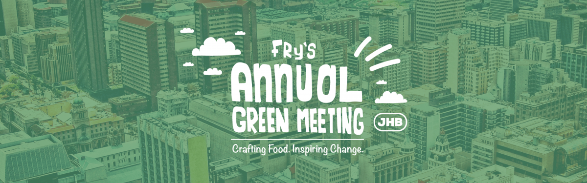 Fry's annual green meeting banner