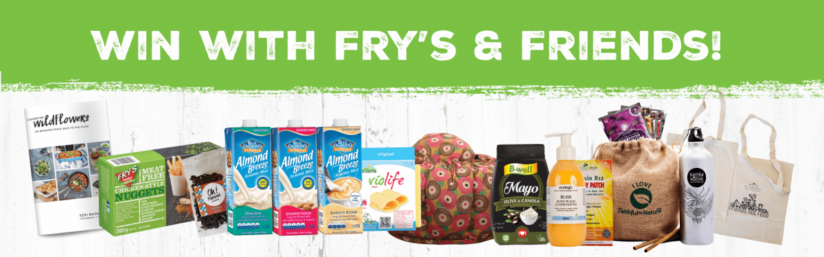 Win with Fry's blog banner with healthy products