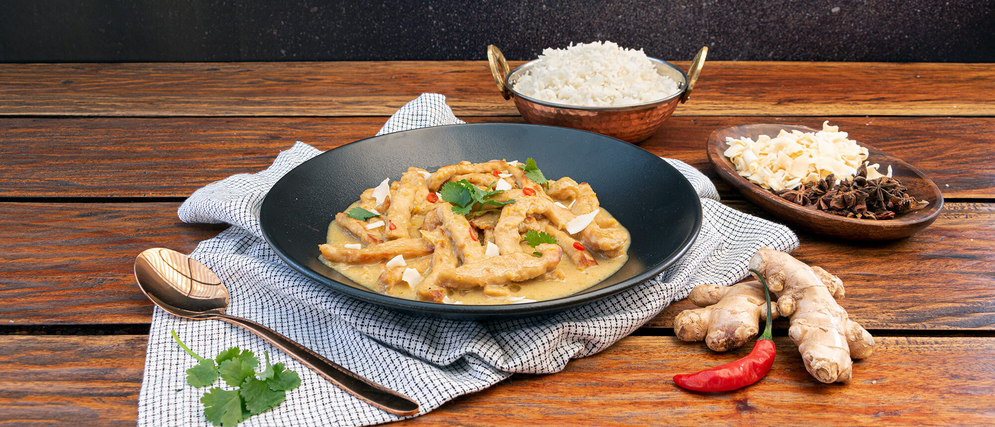 Plant-based coconut curry
